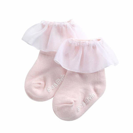 Pink Frill Ankle Socks