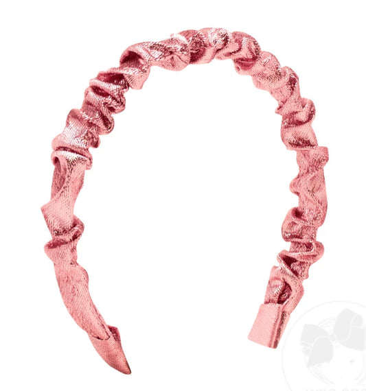 Pink Ruffle Headband