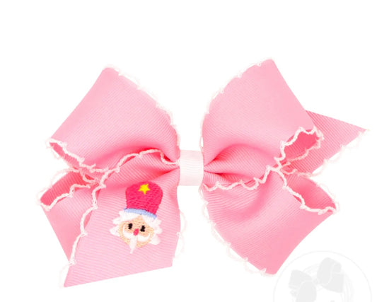 King Pink/White Nutcracker Bow