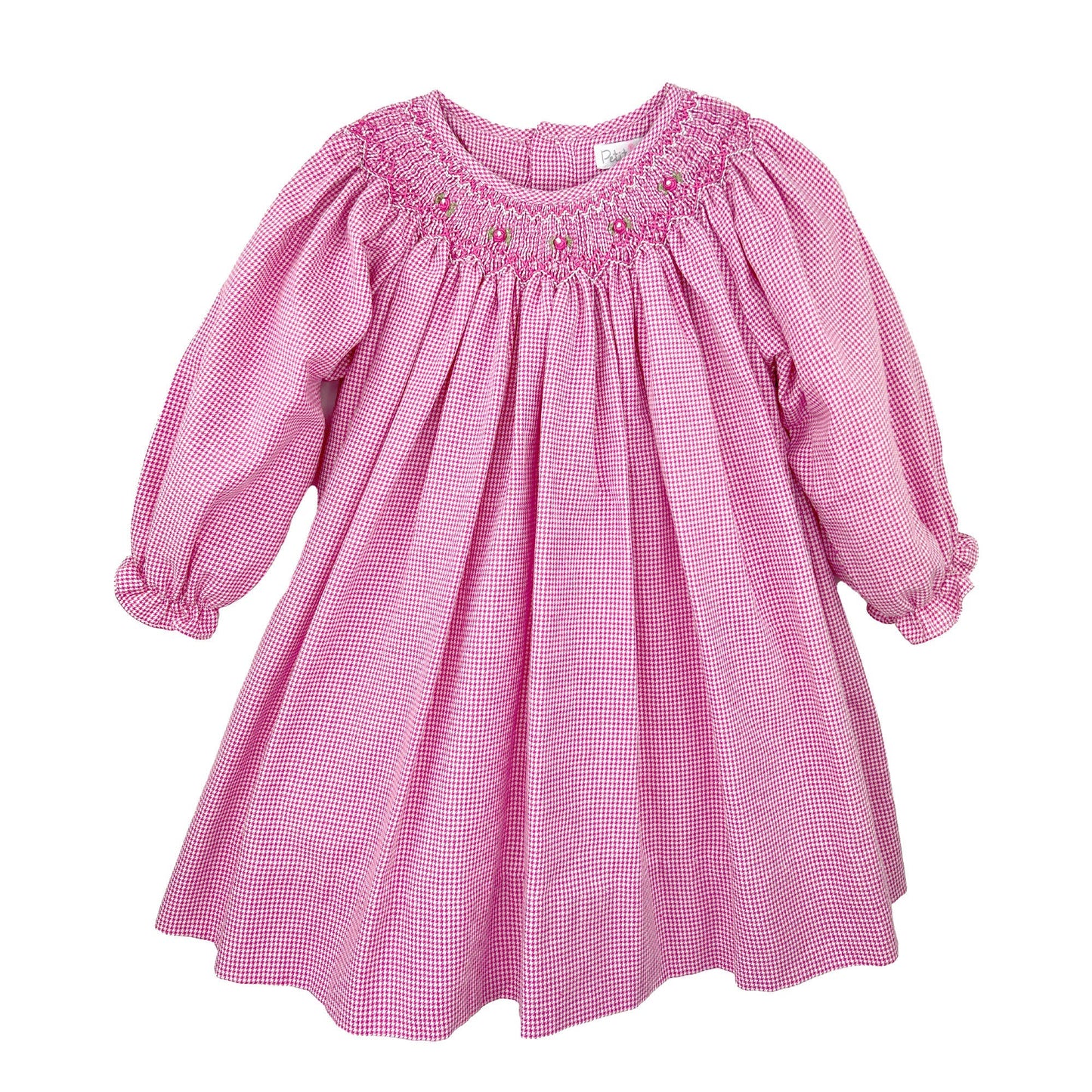 Bishop Smocked Long Sleeve Dress