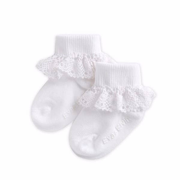 Frill Ankle Socks - Classic White